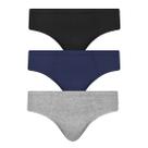 Cueca Masculina Kit 3 Peças Algodão Slip Tradicional