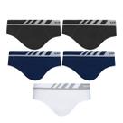 Cueca Masculina Lupo Microfibra Slip Kit Com 5 Sem Costura