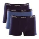 Cueca Mash Kit 3 Boxer Cot El Bord Marinho/Azul/Marinho