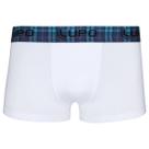 Cueca Modelo Sunga Elastico Xadrez em Algodão Lupo Branco