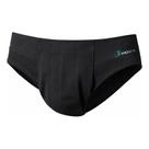 Cueca Para Hérnia Inguinal Dupla Movix Cor Preta -