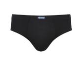 Cueca plus size slip algodão lisa preta