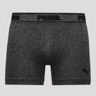 Cueca Puma Boxer Sem Costura Preta Mescla Cueca Puma Boxer Sem Costura Preta Mescla