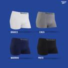 Cueca reebok boxer microfibra branco,marinho, preto e cinza lisa gg