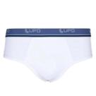 Cueca Slip em Algodão com Elastano Lupo Branca