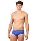Cueca Slip em Microfibra Lisa com Elástico Exposto - Fio 40 - 16009