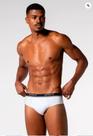 Cueca Slip Masculina Sparta Kit com 3 Unidades Tamanho M 100% Algodão