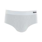 Cueca Slip Microfibra Risca de Giz Branco Mash