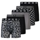 Cuecas boxer Billabong Microfiber Performance, pacote com 5 unidades masculinas