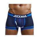 Cuecas Boxer De Algodão Com Malha Para Homens, Com Bolsa U, Roupa Íntima Sexy, Calças De Dormir,