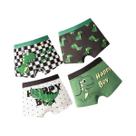 Cuecas Boxer De Algodão Para Crianças 4PCS Com Estampa De Veículos E Dinossauros, Calcinhas Macias Cuecas Boxer De Algodão Para Crianças 4PCS Com Estampa De Veículos E Dinossauros, Calcinhas Macias