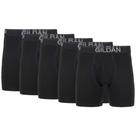 Cuecas boxer elásticas de algodão Gildan para homens, pacote com 5