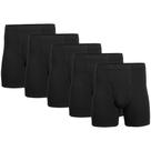 Cuecas boxer Gildan para homens pretas, pacote com 5, GG