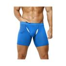 Cuecas Boxer Longas Masculinas Sexy Com Malha Respirável E Design U Convexo Para Esportes