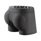 Cuecas Boxer Masculinas Acolchoadas Com Realce De Glúteos E Malha, Com Almofadas Para Quadril