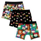 Cuecas Boxer Masculinas Bioworld South Park 3 Unidades Multicoloridas