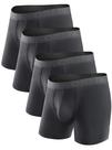 Cuecas boxer masculinas DAVID ARCHY, macias e respiráveis, pacote com 4