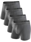 Cuecas boxer masculinas DAVID ARCHY, macias e respiráveis, pacote com 4