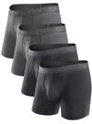 Cuecas boxer masculinas DAVID ARCHY Soft Bamboo, pacote com 4