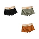 Cuecas Boxer Masculinas De Algodão De Alta Qualidade 3 Peças Macias Saudáveis Casuais E Modernas