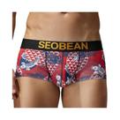 Cuecas Boxer Masculinas De Cintura Baixa Com Estampa Em Forma De U, Confortáveis e Elegantes, Cuecas Boxer Masculinas De Cintura Baixa Com Estampa Em Forma De U, Confortáveis e Elegantes,