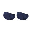 Cuecas Boxer Masculinas De Cintura Baixa Em Seda Gelada, 2 Peças, Roupa Íntima De Verão, Estilo