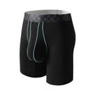 Cuecas Boxer Masculinas De Fibra De Bambu, Respiráveis, Com Bolsa Convexa Em U, Roupa Íntima Longa