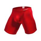 Cuecas Boxer Masculinas De Secagem Rápida Com Perna Longa Em Modal Antidesgaste Para Corrida