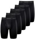 Cuecas boxer masculinas Expertoftio Long Leg, 23 cm, pacote com 5