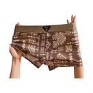 Cuecas Boxer Masculinas plus Size 6XL De Seda Gelada Respiráveis Com Estampa Slim Fit