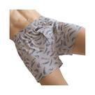 Cuecas Boxer Masculinas plus Size De Algodão Respirável Com Estampa Xadrez, Cintura Alta, Soltas,