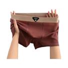 Cuecas Boxer Masculinas plus Size Em Seda Gelada, Antibacterianas, Respiráveis E Elásticas, Tamanhos