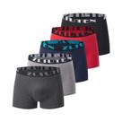 Cuecas Boxer Masculinas plus Size Pretas Com Estampa Dourada, Pacote Com 510 Peças, Confortáveis E Cuecas Boxer Masculinas plus Size Pretas Com Estampa Dourada, Pacote Com 510 Peças, Confortáveis E