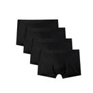 Cuecas Boxer Masculinas Pretas - Confortáveis, Respiráveis e Sexy - Pacote com 4 Cuecas Boxer Masculinas Pretas - Confortáveis, Respiráveis e Sexy - Pacote com 4