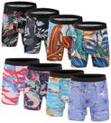 Cuecas boxer masculinas Xaanelr Bamboo Viscose, pacote com 8