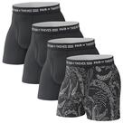Cuecas boxer Pair of Thieves de algodão macio para homens, pacote com 4 Cuecas boxer Pair of Thieves de algodão macio para homens, pacote com 4