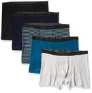 Cuecas boxer Perry Ellis Cotton Stretch, pacote com 5 unidades para homens