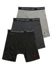 Cuecas boxer POLO RALPH LAUREN Classic Fit com embalagem Wicking, pacote com 3
