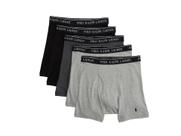 Cuecas boxer POLO RALPH LAUREN Classic Fit de algodão, pacote com 5
