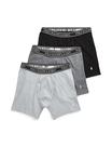 Cuecas boxer POLO RALPH LAUREN Stretch Classic Fit Masculinas, Pacote com 3