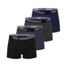Cuecas Boxer Pretas Com Cintura Elástica Para Homens E Adolescentes plus Size, Kit Com 4/10 Peças, Cuecas Boxer Pretas Com Cintura Elástica Para Homens E Adolescentes plus Size, Kit Com 4/10 Peças,