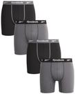 Cuecas boxer Reebok Stretch Performance, pacote com 4 para homens