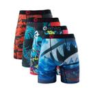 Cuecas Boxer Respiráveis Para Homens Em Tamanhos Grandes, Conjunto De 4 Peças ETHIKA, Roupa De Banho