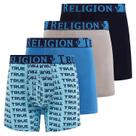 Cuecas boxer True Religion Stretch Modal para homens, pacote com 4