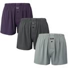 Cuecas boxers masculinas BAMBOO COOL Boxer Shorts, pacote com 3