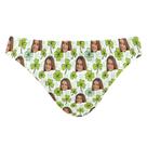 Cuecas de banho S Husky Custom Funny Faces St Patrick para homens