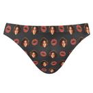 Cuecas de banho S Husky Funny Faces Valentine Heart para homens