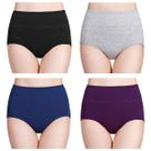 Cuecas femininas de algodão pós-parto Wirarpa Full Briefs, pacote com 4
