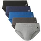 Cuecas íntimas Beverly Hills Polo Club Low Rise, pacote com 5 unidades masculinas