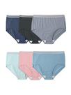 Cuecas íntimas Fruit of the Loom Fit For Me Heather Briefs, pacote com 6